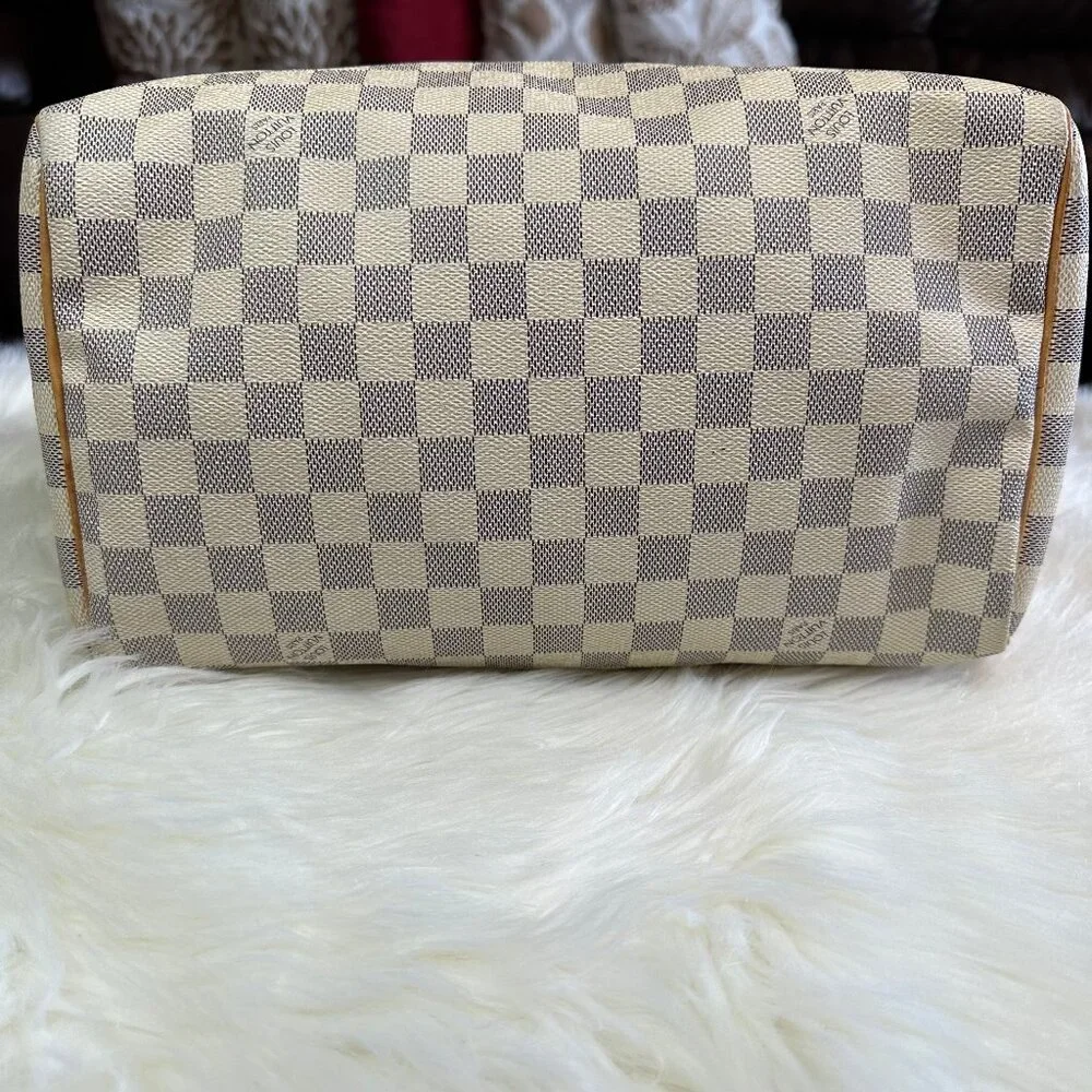 ❌SOLD❌ Authentic Louis Vuitton Damier Azur Speedy 30 Hand Bag - Picture 8 of 14